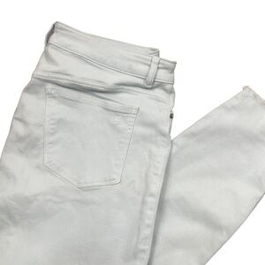 DL1961 34 Light Blue Raw Hem Florence Mid Rise Instasculp Skinny Sky